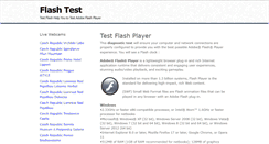 Desktop Screenshot of flash-test.net