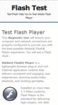 Mobile Screenshot of flash-test.net